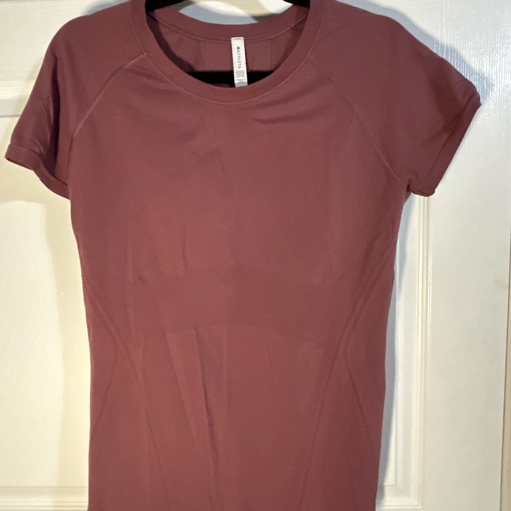 Athleta Dusty Rose Short‎ Sleeve Tee